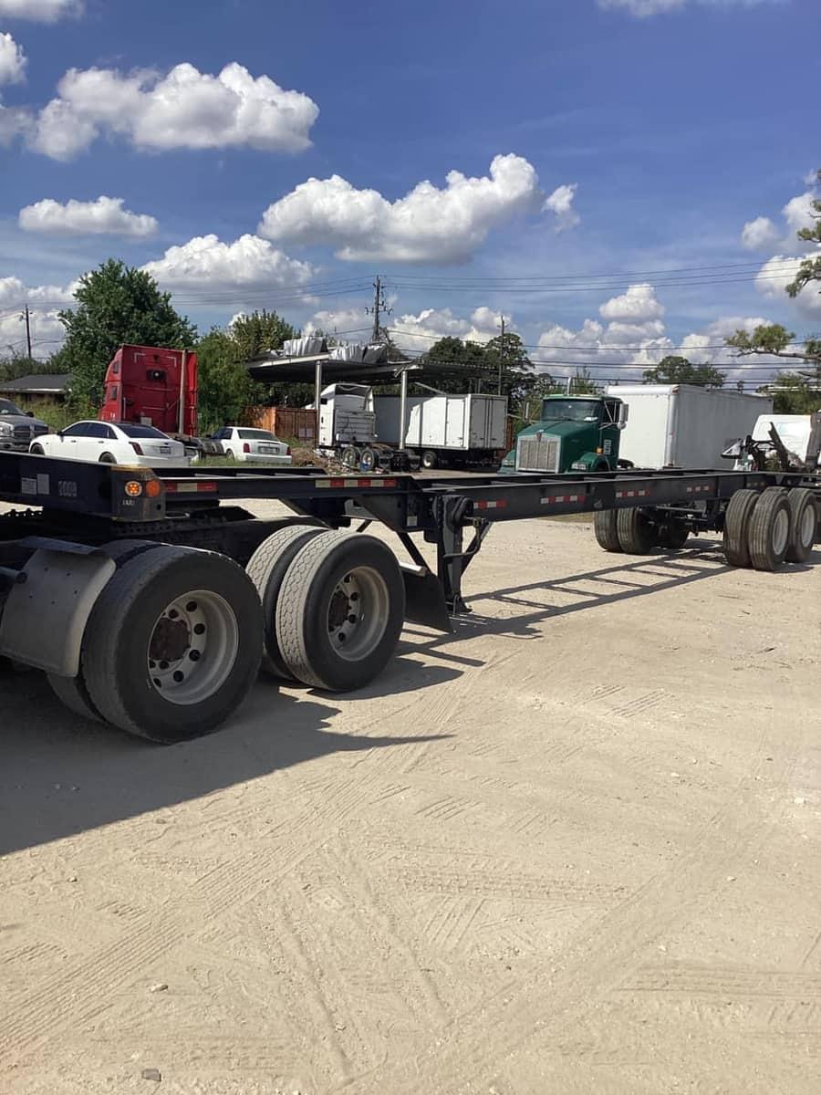 Chassis on truck leaving the Houston yard